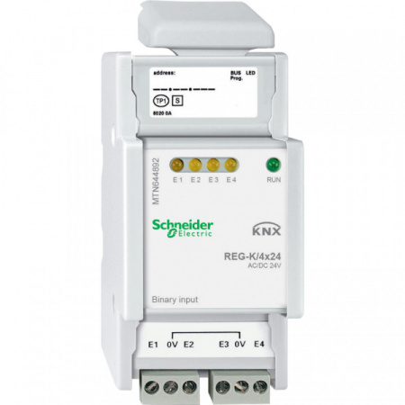 Schneider Electric Merten KNX Бинарный вход 4-канальный 24V DIN-рейка