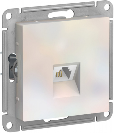 Systeme Electric AtlasDesign Жемчуг Розетка телефонная RJ11, механизм