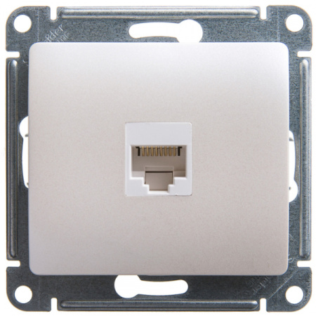 Systeme Electric Glossa Перламутр Розетка компьютерная RJ45 кат.5E