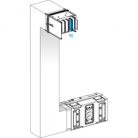 Schneider Electric CANALIS KSA СЕКЦИЯ УГЛОВАЯВВЕРХ-ВЛЕВО НА ЗАКАЗ 630А. A=290 B=200 ДО 800 C=290
