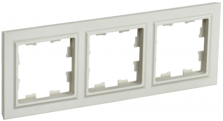 IEK BRITE BASE Бежевый Рамка 3-м РУ-3-БрКр
