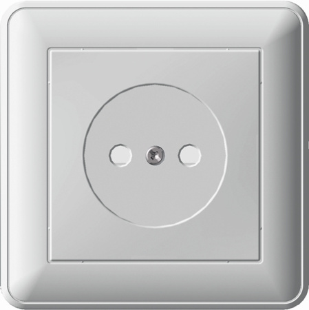 Systeme Electric Wessen 59 Бел Розетка б/з (в сборе, с рамкой)