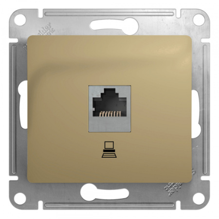 Systeme Electric Glossa Титан Розетка компьютерная RJ45 кат.5E