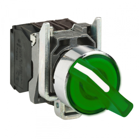 Schneider Electric XB4 Переключатель с подсветкой, 3 положения, с фиксацией