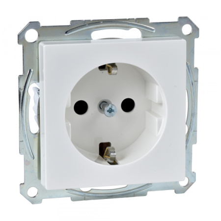 Schneider Electric Merten SM Механизм розетки с/з и шторками (MTN2400-0319)