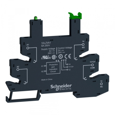 Schneider Electric Розетка для реле, пружинные зажимы, = 5-24 В