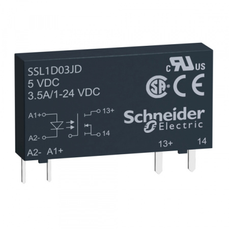 Schneider Electric Твердотельное реле 1 фаза, 3,5А (SSL1D03JD)