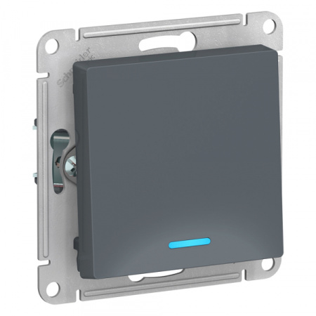 Systeme Electric AtlasDesign Грифель Выключатель 1-клавишный с подсветкой, сх.1а, 10АХ, механизм