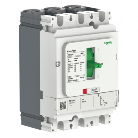 Schneider Electric Автоматический выключатель EASYPACT EZS160E TM125D 3П3Т 25kA нерегулируемый