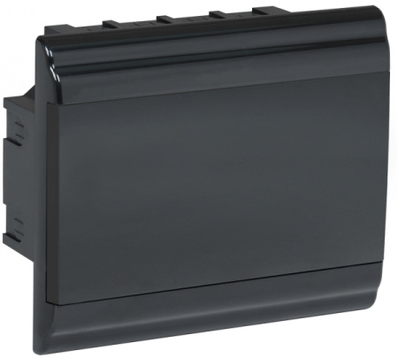 IEK PRIME Корпус пластиковый встраиваемый ЩРВ-П-9 черный IP41