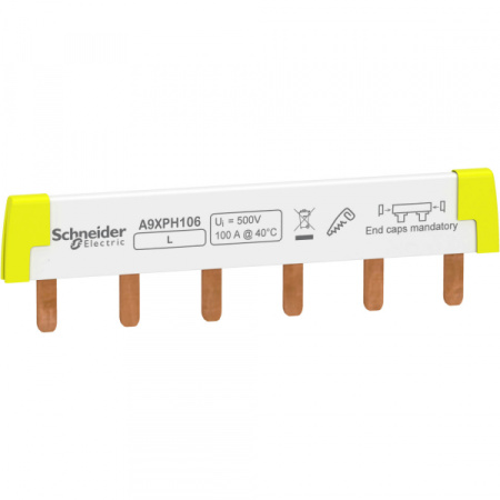 Schneider Electric Acti 9 Шинка гребенчатая 1P (L1…) 6 мод.18мм 100А разрезаемая