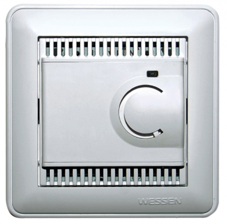 Systeme Electric Wessen 59 Беж Регулятор теплого пола с датчиком +5 до +50°C, 10А (в сборе, с рамкой)