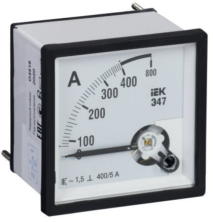 IEK Амперметр Э47 400/5А кл. точн. 1,5 96х96мм