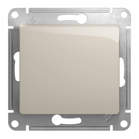 Systeme Electric Glossa Молочный Переключатель 1-клавишный, сх.6,10AX