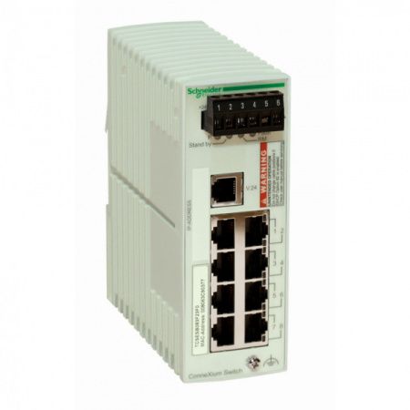 Schneider Electric Коммутатор Connexium (Managed) 6TX/2FX-MM, бюджетный