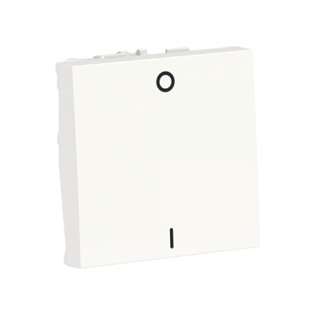 Schneider Electric Unica Modular Бел Выключатель 1-клавишный, двухполюсный, сх. 2, 16 AX, 250В, 2 модуля