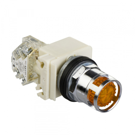 Schneider Electric Кнопка с подсветкой желтая 24B 9001K3L35LYAH13