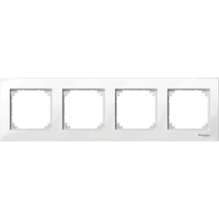 Schneider Electric Merten SM M-Plan Бел глянец Рамка 4-ая