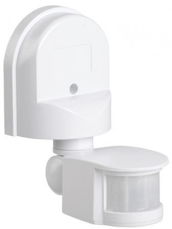 IEK Датчик движения ДД 008 белый, макс. нагрузка 1100Вт, угол обзора 180град., дальность 12м, IP44