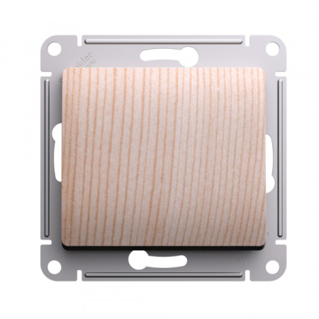 Systeme Electric Glossa Сосна Переключатель 1-клавишный, сх.6, 10АХ, механизм