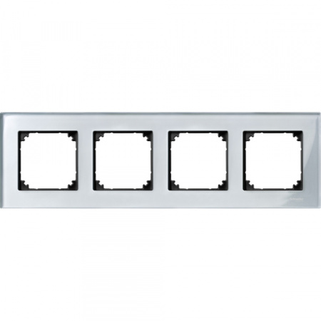 Schneider Electric Merten SM M-Elegance Стекло Серебро Рамка 4-ая