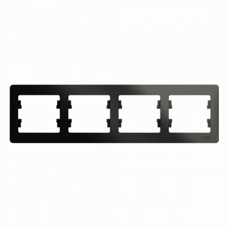 Systeme Electric Glossa Антрацит Рамка 4-ая, горизонтальная