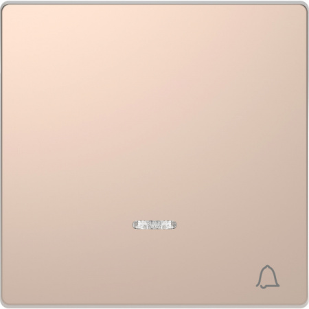 Schneider Electric Merten D-Life Шампань Клавиша с линзой для LED модуля, символ «звонок»