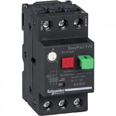 Schneider Electric EasyPact TVS GZ1E Автоматический выключатель 0,1-0,16A