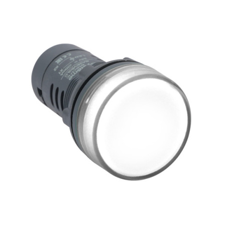 Systeme Electric Сигнальная лампа SB7 моноблочная 22мм белая LED 24В DC