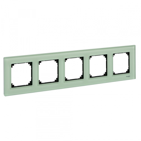 Schneider Electric Merten SM M-Elegance Стекло Зеленое кальцит Рамка 5-ая