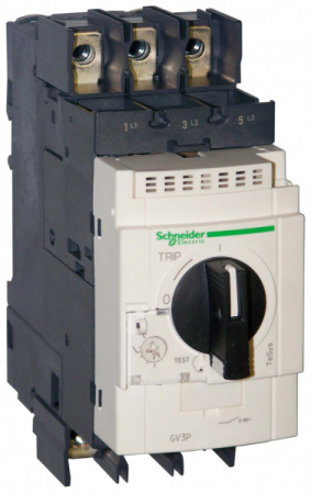 Schneider Electric GV3 Автоматический выключатель с комбинированным расцепителем 40A с зажимами под кольцевой наконечник