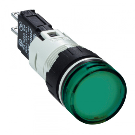 Schneider Electric XB6 Лампа сигнальная зелёная светодиодная 24В АС/DC, круглая