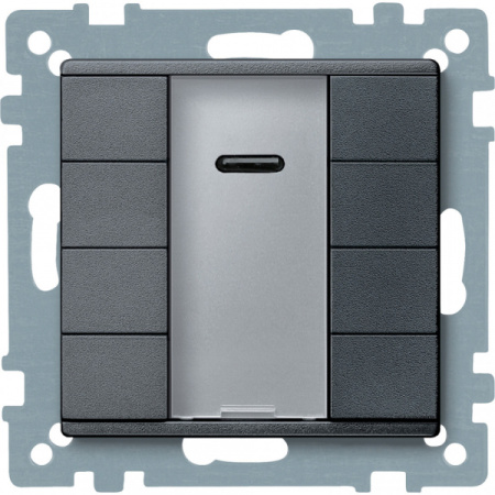 Schneider Electric Merten KNX\EIB SM Антрацит Сенсор 4-кнопочный Plus с ИК-приемником