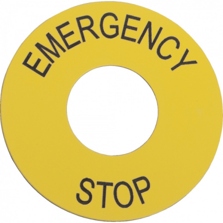 Schneider Electric Маркировка "EMERGENCY STOP" ZB2BY9330