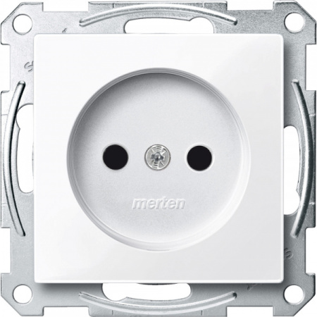 Schneider Electric Merten SM Бел Актив Механизм розетки б/з со шторками