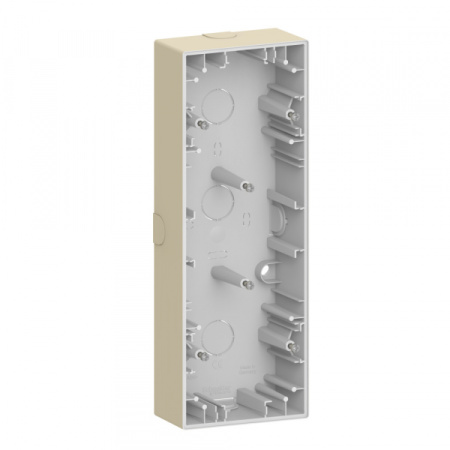 Schneider Electric MERTEN D-Life корпус для открытого монтажа, 3 пост, САХАРА