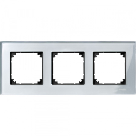 Schneider Electric Merten SM M-Elegance Стекло Серебро Рамка 3-ая