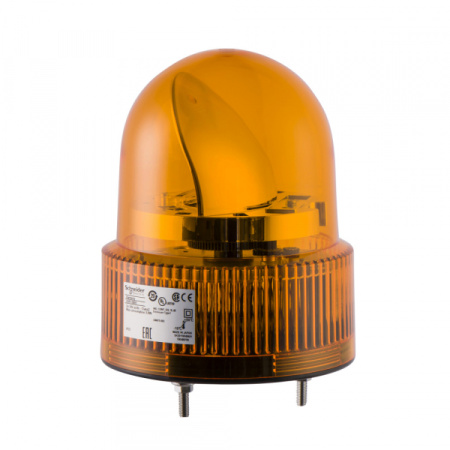 Schneider Electric Лампа маячок вращающийся оранжевая 24В AC/DC 120мм XVR12B05