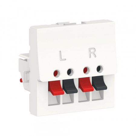 Schneider Electric Unica Modular Бел Аудиорозетка, 2 модуля