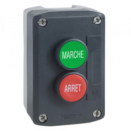 Schneider Electric Кнопочный пост 2 кнопки с возвратом XALD224