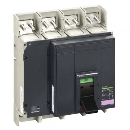 Schneider Electric Compact NS630 Выключатель-разъединитель (рубильник) встраиваемый стационарный 4p 630А 690В с тумблером IP40