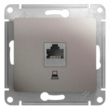 Systeme Electric Glossa Платина Розетка компьютерная RJ45 кат.5E