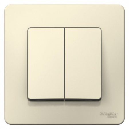 Systeme Electric Blanca внутр Молочный Выключатель 2-клавишный 6А, 250В