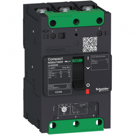 Schneider Electric Compact NSXm Автоматический выключатель 3P 70kA TM50D каб.наконеч./шины