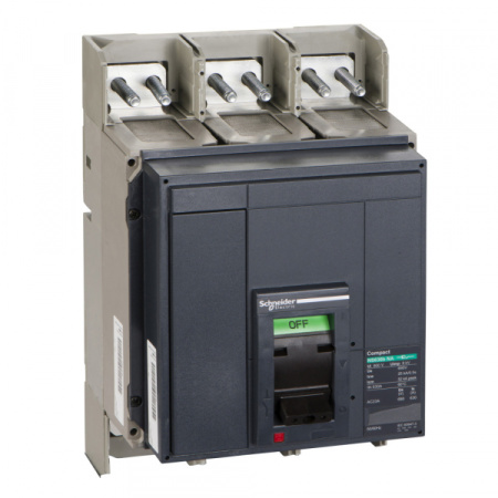 Schneider Electric Compact NS630 Выключатель-разъединитель (рубильник) встраиваемый стационарный 3p 630А 690В с тумблером IP30
