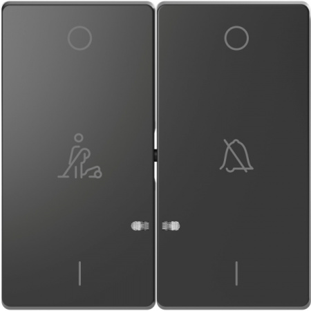 Schneider Electric Merten D-Life Антрацит Клавиша 2-ая, линзой LED, символ: «звонок»/горничная