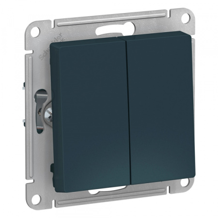Systeme Electric AtlasDesign Изумруд Переключатель 2-клавишный сх.6, 10АХ, механизм
