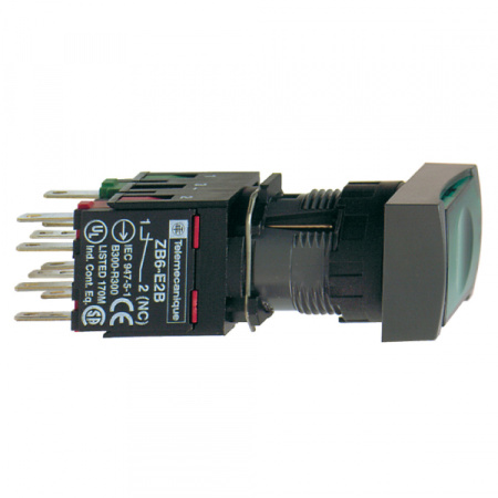 Schneider Electric XB6 Кнопка с возвратом зеленая с подсветкой 16ММ 12-24В