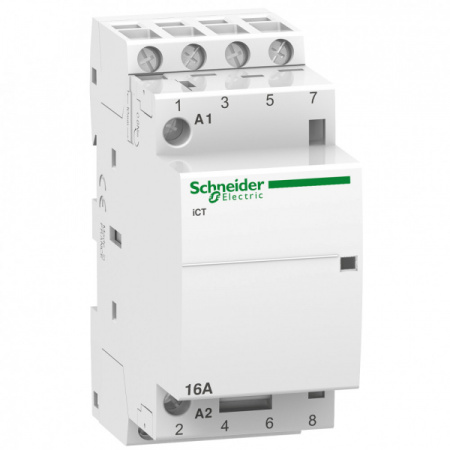 Schneider Electric Acti 9 iCT16A Контактор модульный 4НО 24В АС