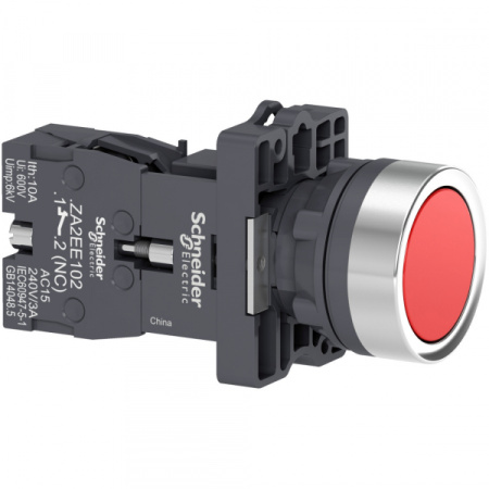 Schneider Electric Кнопка с фиксацией красная 1НЗ (XA2EH042)